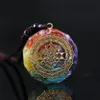 New Fashion Charms Orgonite Pendant Sri Yantra Pendant Sacred Geometry Chakra Energy Necklace Meditation Jewelry Gifts for Women