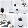 Bathroom Aessories Bath Home & Gardeth Aessory Set Toilet Brush Wall-Mounted Punch Cleaning Drop Delivery 2021 Ztft2