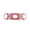 Taglierina per sigari tascabile con lama in plastica portatile Punta tonda Sigari Coltello Forbici Cesoie Manici in plastica Strumento per fumatori 6 colori EWF13226