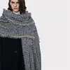 Scarves 2021 Ankomst Black White Houndstooth Acrylic Scarf Kvinnor Vinter Tjock Varm Imiterat Cashmere Blanket Sjal Märke1