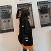 Sweats à capuche à capuche plus épais et poches de velours Harajuku Pulls Femmes Tops à manches longues Ulzzang Étudiants Oversize Sweat à capuche Tendance 201216