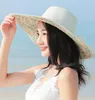 Sombrero Panama czapki dla kobiet kolorowe wielkie słomki słomkowe bower hat słońce Słońce Rozbieraj szerokie czapki na plażę kolor puro cap sombreros
