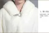 Grande taille fausse fourrure manteau femmes veste d'hiver longue mince épais chaud Pakras femme vestes noir blanc 211220