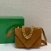 Suede Envelope Bag Cross-body Shoulder Bags With Big Chain 2021 Autumn Winter Women Messenger Designer Handbag229A