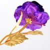 newArtificial Long Stem Flower 24k Gold Foil Plated Rose Gifts for Lover Wedding Christmas Valentines Mothers Day Home Decoration EWE6059