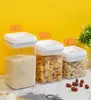 Storage Bottles & Jars Multigrain Kitchen Tank Transparent Vacuum Fresh-keeping Plastic Snap-on Sealed