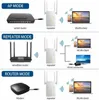 Zakres WIFI Repeater Extender Wzmacniacz sygnału bezprzewodowy router podwójny pasmo 1200 MBPS5983197