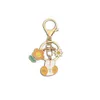 Cute Cartoon Animal Dog Cat Duck Enamel Charms Keychain Metal Diy Pendant Keyrings for Women Bag Decoration