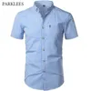 Mens Plaid Cotton Shirt Casual Slim Fit S Button Up Dress S Brand Business Chemise Camisa Masculino 210721