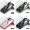 Schokbestendige telefoonhoesjes voor iPhone 13 12 11 PRO MAX XS XR X SE 7 8 Plus Clear PC Back Soft TPU Bumper Cover