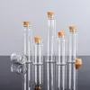 10ML 22X50X12.5MM Bouchons en liège Petites bouteilles en verre DIY Décoration Mini Potion Bouteilles Faveurs, Souhaitant Bouteilles, Message Bocaux En Verre Flacon Liège