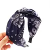 Fiodi di anacardi di moda testa a testa larga fascia per capelli teatrali da donna Accessori per capelli con cuffie a cerchio incrociate per capelli headwrap