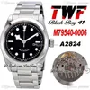 TWF 41mm 79540 A2824 Orologio da uomo automatico quadrante nero Bracciale in acciaio inossidabile 9 stili Super Edition 2022 Nuovi orologi Puretime