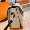 핸드백 Crossbody 가방 여성 쇼핑 어깨 지갑 메신저 플랩 패션 진짜 가죽 실크 스크린 화이트 고품질 토트 백 하드웨어