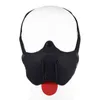 NXY SM Sex Volwassen speelgoed Play Gay Toys Rubber Half Gezicht Hond Masker Hood voor Mannen Games Slave Bondage Restraint Snuit met Tongue1220