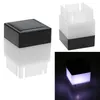 Solar Post Cap Light 2x2 Nachtlamp Square Solar Powered Pillar Lights voor Smeedijzeren Schermen Voorhuis Back Yorks Gate Landscaping Residential