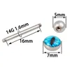 Dragon's Eye Tongue Ring Piercing Barbell Earring Bar Helix Cartilage Stud Stainless Steel Tragus Body Jewelry