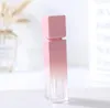 Pink Gold 10ML Lip Gloss Bottle Containers Empty Square Lip-Gloss Tube Makeup Lip-Oil Container Plastic Tubes RRD11425