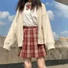 Primavera coreana mulher blusas cardigan cor sólida v-pescoço de manga longa de malha camisola mulheres outono roupas knitwear cosplay tops 210922