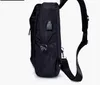 DHL30 SZTUK Cross Body Torba Mężczyźni Nylon Plain Casual Sports Oxford Chest Bag Fanny Packs Małe Crycking Messenger Torba na zewnątrz