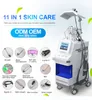 11 em 1 Oxigênio hidrofacial jet aqua casca máquina microdermoabrasão máquina de limpeza profunda Hydro dermoabrasão hidratante apertando a pele Equipamento do spa facial