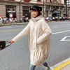 Trenchs pour femmes Invierno Rembourré Cothing 2022 Casual Coton Manteau Femmes Coréen Lâche Solide Couleur Long Hiver Outwear Femme Parkas Q66