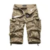 Summner Cotton Mens Cargo Shorts Fashion Camouflage Male Multi-Pocket Casual Camo Outdoors Tolling Homme Short Pants 210716