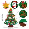 Diy Felt Christmas Tree Decor for Home Navidad Year Gifts Kids Cristmas Ornaments Natal Xmas Y201020