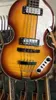 Promotie! McCartney Hofner H500/1-CT Contemporary Violin Bass Vintage Sunburst Elektrische Gitaar Flame Maple Top Back 2 511B Staple Pickups