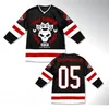 VinMen's FIVE FINGER DEATH PUNCH KNUCKLE CROWN EDIZIONE LIMITATA MAGLIA DA HOCKEY nera Il tuo nome e numero Taglia cucita S-6XL personalizzata