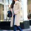 Искусственный мех длинный плюшевый медвежонок пальто женщина мода осень зима теплая меховая плюшевая куртка женский сплошной цвет High Street Ownwear 2111124