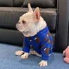 Cachorro Teddy Schnauzer Suéteres Invierno Azul Perro Ropa Lindo Perro Pequeño Punto Cálido Suéter