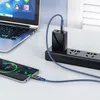 10 sztuk HOCO 1.2M 100W USB C do Type-C Kable Telefoniczne 5A PD Szybkie ładowanie LED Digital Display Cable dla MacBook Ipad Szybkie ładowanie Samsung S20 Xiaomi 10 C70810B