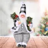 11 "8 Santa Claus figurer julhem D￩COR NOVETITY PUNKTER STÅNG FIGUREDEORATIONS DOLL COLLECTIBLE Bord Decor Xmas Ornament