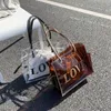 HBP 2021 Spring and Summer New Mike Tea Color Transparent Letter Bag PVC Plastic Shoul Shopping Bag BEACH MOMMY PAG LARGE CAPAC290P