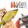 Huisdier Zachte Pluche 3D Visvorm Kat Bite Resistent Toy Interactive Gift Fish Catnip Speelgoed Gevulde Kussen Doll Simulatie Vis Speelgoed Speelgoed