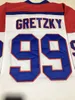 Personalizado Men's 1978 Retro Retro Gretzky Indianapolis Racers Ausiças Branco Hóquei Jersey Qualquer Nome Número Costurado S-4XL