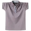 Purple Men Polo Shirt Top Business Office Men Camisa Masculina bawełniana odznaka koszula polo plus rozmiar 6xl Summer Casual Tee Shirts 210308