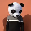 Maskottchen-Kostüme, Netz, roter Panda mit demselben Absatz, vibrierender großer Panda-Kopf, Anzug, Cartoon-Panda, Erwachsene, gehende Haare, Flyer-Puppe