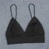 Arrivée Mode européenne Soutien-gorge Femmes Crop Top Slim Sexy Black Bralette Vest Ladieswear Solid Fitness Bralet Vente 210607