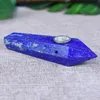 Natural Lapis Lazuli Crystal Pipe Hexagonal Prism Foreign Simple Modern Factory Direct Sales