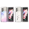 Fashion Phone Case dla Samsung Galaxy Z Fold 3 5G Ultra Cienkie PC + TPU Camera Protect Hard Shell Back Cover Shockproof Luksusowy Koreański Design Makeup PhoneCase