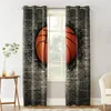 Curtain & Drapes Basketball Brick Wall Crack Children's Bedroom Curtains Modern Decoration Home Living Room