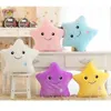 Luminous Pillow Star Cushion Colorful Glowing Plush Doll Led Light Toys Gift For Girl Kids Christmas 210728