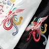 Estilo chinês phoenix bordado homens t-shirt verão manga curta casual harajuku tees tops
