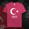 Turcja T Shirt Mężczyźni Tur T-Shirts Zespół Nation 100% Wentylatory Bawełniane Topy Streetwear Fitness Tshirt Turkish Turk Country Tees 20 x0621