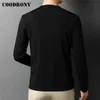 COODRONY Brand Spring Autumn New Arrival High Quality Fashion Henry Collar Tops Long Sleeve Cotton T Shirt Men Clothing C5061 G1229