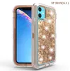 Quicksand Transparent Bling liquid Glitter Protective Cover Shockproof Mobile Phone Case For iPhone XS XR 11 PRO MAX 12 for Samsung S20 plus