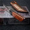 Specialerbjudanden high end överlevnad rak kniv m390 tanto punkt satin blad full tang öken ironwood   kolfiberhandtag med läder hon