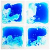 Art3d Liquid Sensory Floor Decorative Tiles, 30x30cm Square, Blue, 1 Tile